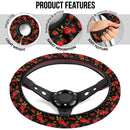 Rose Red Premium Car Steering Wheel Cover Nearkii