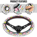 We Bare Bears Cute Premium Car Steering Wheel Cover Nearkii
