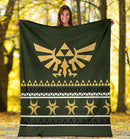 Legend Of Zelda Sign Ugly Christmas Custom Blanket Home Decor Nearkii