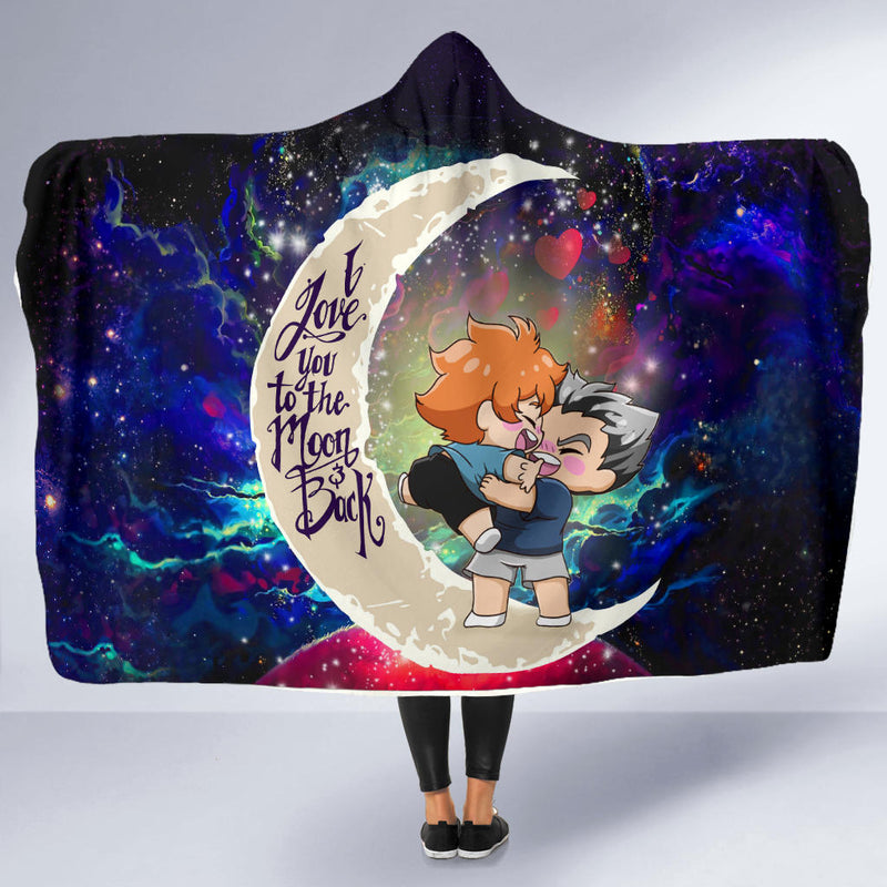 Bokuhina Love You To The Moon Galaxy Economy Hooded Blanket Nearkii