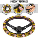 Anya Spy X Family Sunflower Zipper Car Steering Wheel Cover Nearkii