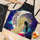 Aladin Couple Love You To The Moon Galaxy Custom Apron Best Gift For Anyone Who Loves Cooking Nearkii