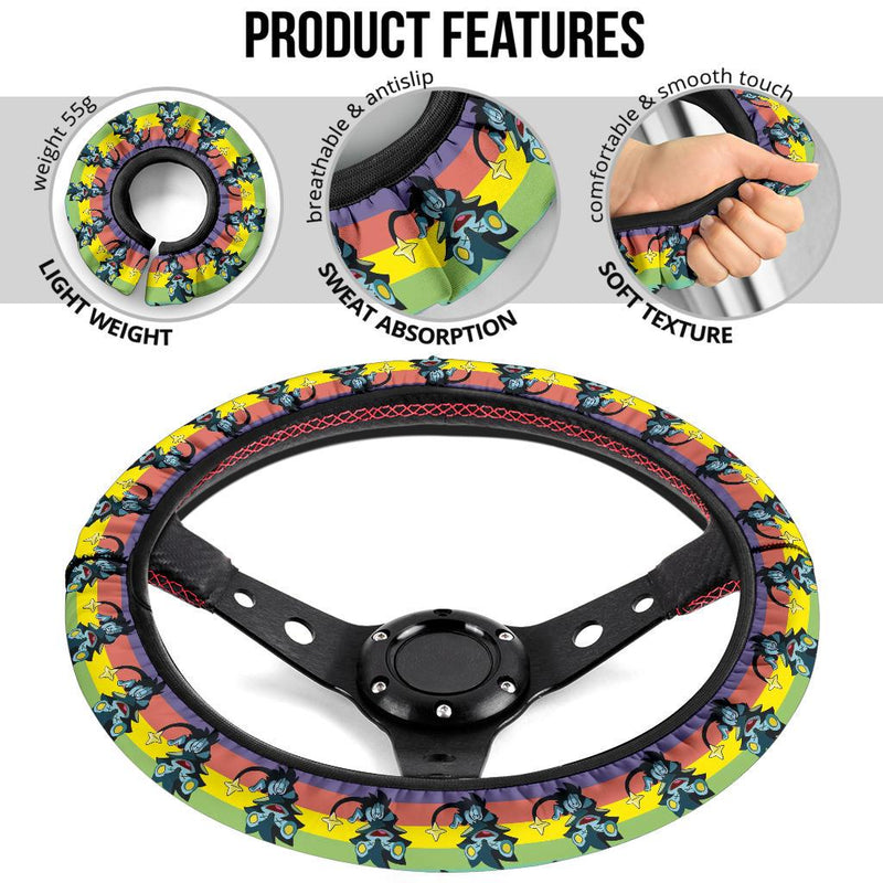 Luxio Pokemon Anime Custom Car Steering Wheel Cover Nearkii