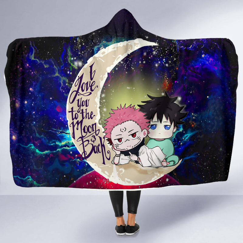 Jujutsu Kaisen Gojo Sakuna Anime Love You To The Moon Galaxy Economy Hooded Blanket Nearkii