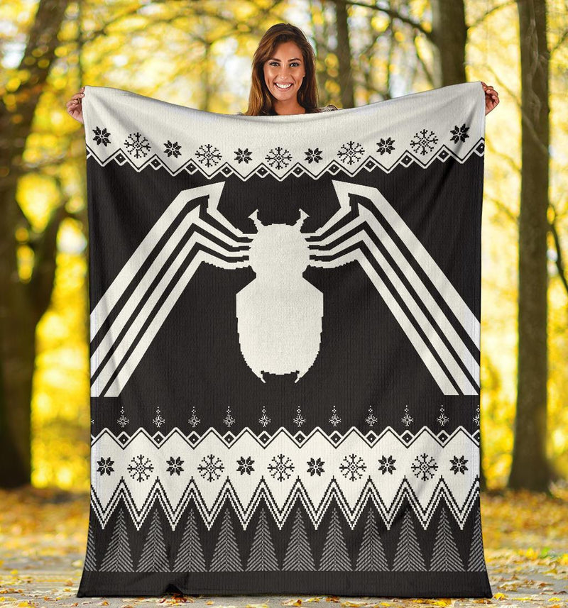 Venom Ugly Christmas Custom Blanket Home Decor Nearkii