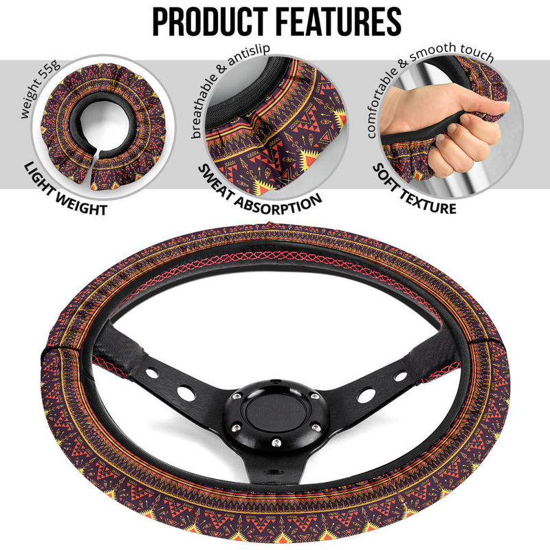 Native American Retro Premium Car Steering Wheel Cover Nearkii