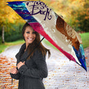 Cute Owl Love You To The Moon Galaxy Umbrella Nearkii