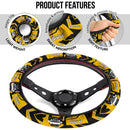 Yellow White Jeep Car Steering Wheel Cover Nearkii