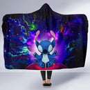 Stitch Yoga Love You To The Moon Galaxy Economy Hooded Blanket Nearkii