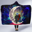 Jack And Sally Nightmare Before Christmas Love You To The Moon Galaxy Economy Hooded Blanket Nearkii