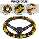 Yellow Jeep Car Steering Wheel Cover Nearkii