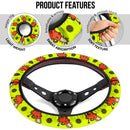 Chainsaw Man Pochita Pixel Car Steering Wheel Cover Nearkii