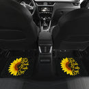 Sunflowers Shut Duh Fuh Up Front And Back Car Mats (Set Of 4) Nearkii