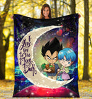 Vegeta And Bulma Dragon Ball Love You To The Moon Galaxy Blanket Nearkii