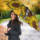 Elephant Sunflower Zipper Umbrella Nearkii