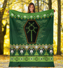 Robot Sign Ugly Christmas Custom Blanket Home Decor Nearkii