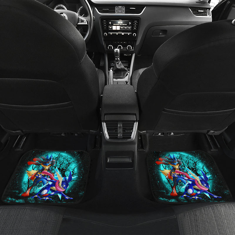 Greninja Satoshi And Mega Lucario Pokemon Moonlight Halloween Car Floor Mats Car Accessories