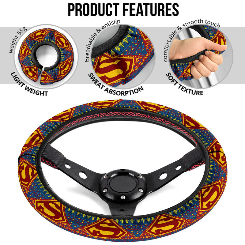Superman Premium Custom Car Steering Wheel Cover Nearkii