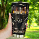 Black Royal Hippie Van Personalized Tumbler Nearkii