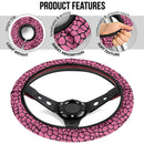 Pink Girafee Premium Car Steering Wheel Cover Nearkii