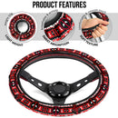 Deadpool White Christmas Premium Custom Car Steering Wheel Cover Nearkii