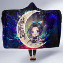 Shinobu demon slayer Love You To The Moon Galaxy Economy Hooded Blanket Nearkii
