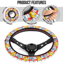 The Simpsons Maggie Baby Bottle Premium Custom Car Steering Wheel Cover Nearkii