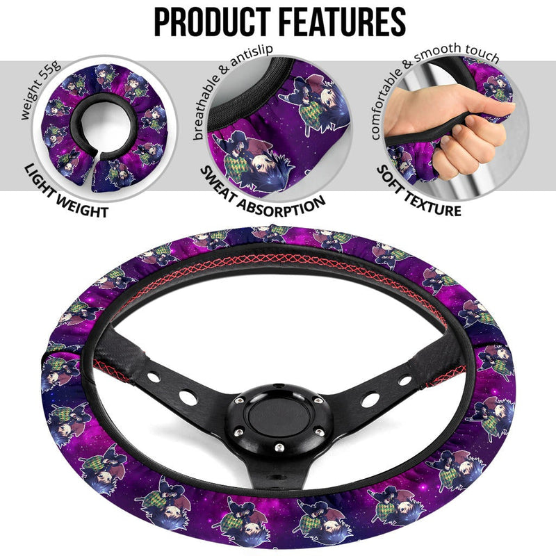 Giyu Tomioka Demon Slayer Anime Premium Custom Car Steering Wheel Cover 2 Nearkii