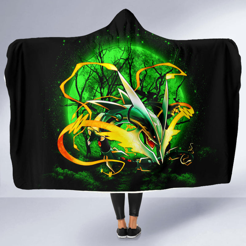 Mega X Rayquaza Moonlight Economy Hooded Blanket Nearkii