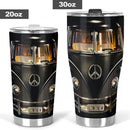 Black Royal Hippie Van Personalized Tumbler Nearkii