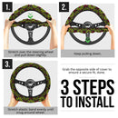 Flower Glass Premium Car Steering Wheel Cover Nearkii