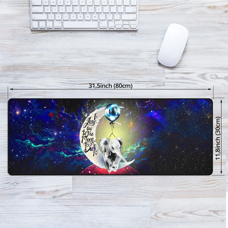 Elephant Love You To The Moon Galaxy Mouse Mat Nearkii
