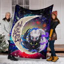 Toothless And Light Fury How To Train Your Dragon Love You To The Moon Galaxy Blanket Nearkii