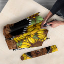Cute Dog Poodle Sunflower Zipper Umbrella Nearkii