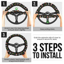 Nightmare Before Christmas Jack And Sally Custom Car Steering Wheel Cover Nearkii
