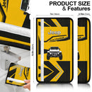 Yellow White Jeep Car Seat Belt Cover Custom Car Accessories Nearkii
