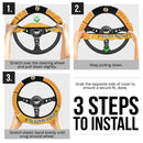 Kimetsu No Yaiba Zenitsu Agatsuma Car Steering Wheel Cover Nearkii