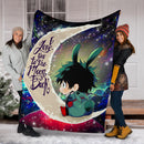 Deku My Hero Academia Anime Love You To The Moon Galaxy Premium Blanket Nearkii