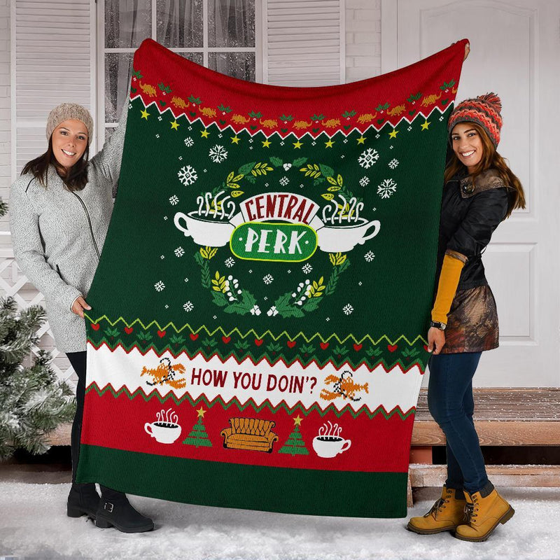 How You Doin Ugly Christmas Custom Blanket Home Decor Nearkii