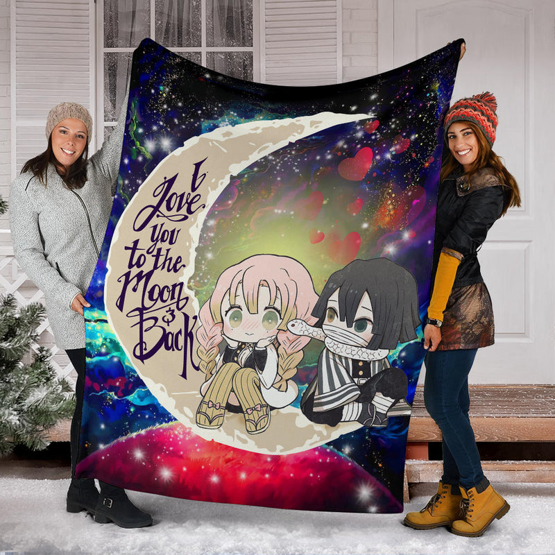 Kanroji And Kaburamaru Demon Slayer Love You To The Moon Galaxy Blanket Nearkii