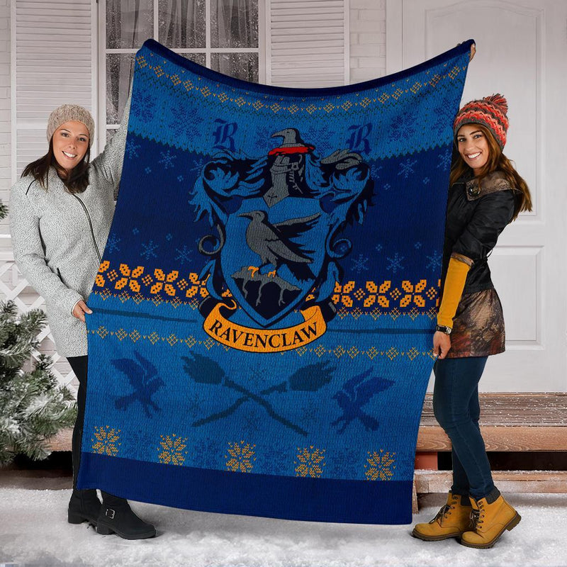 Harry Potter Ravenclaw Art Ugly Christmas Custom Blanket Home Decor Nearkii
