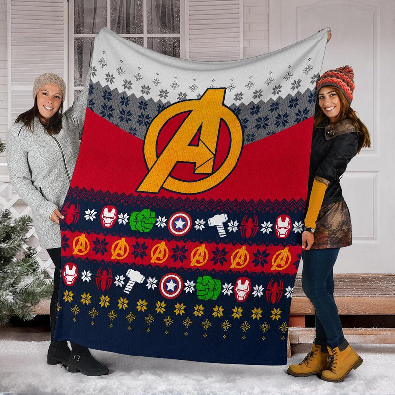 The Avenger Ugly Christmas Custom Blanket Home Decor Nearkii