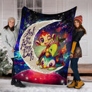 Piplup Turtwig And Chimchar Gen 4 Love You To The Moon Galaxy Blanket Nearkii