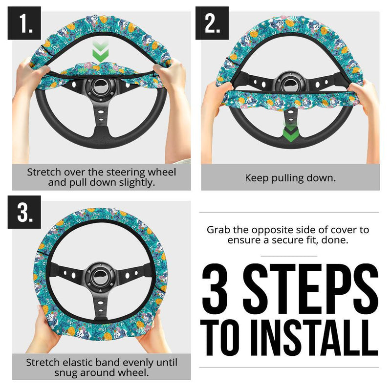 Stitch Hawaii Custom Car Steering Wheel Cover Nearkii