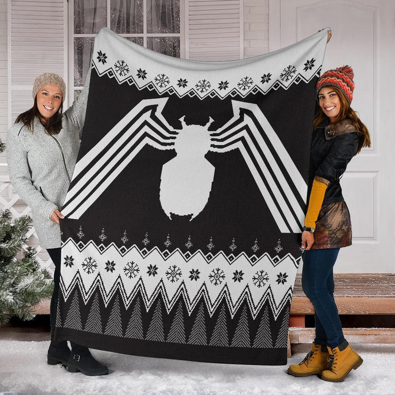 Venom Ugly Christmas Custom Blanket Home Decor Nearkii