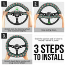 Kamado Tanjiro Demon Slayer Anime Car Steering Wheel Cover 4 Nearkii