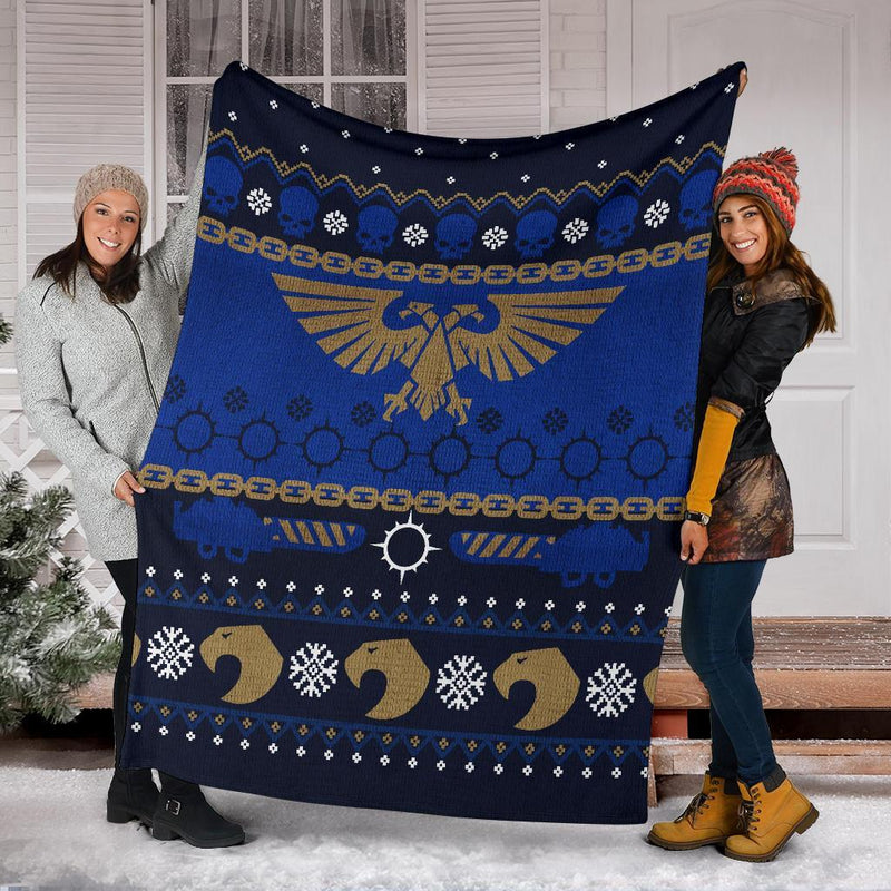 Eagle Sign Art Ugly Christmas Custom Blanket Home Decor Nearkii