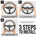 Chipi Doma And Kokushibo Demon Slayer Anime Car Steering Wheel Cover1 Nearkii