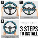 Pattern Pokemon Water Blue Car Steering Wheel Cover Nearkii