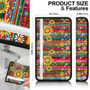 Cheetah Sunflower Car Seat Belt CoversCustom Car Interior Accessories Perfect Gift Nearkii